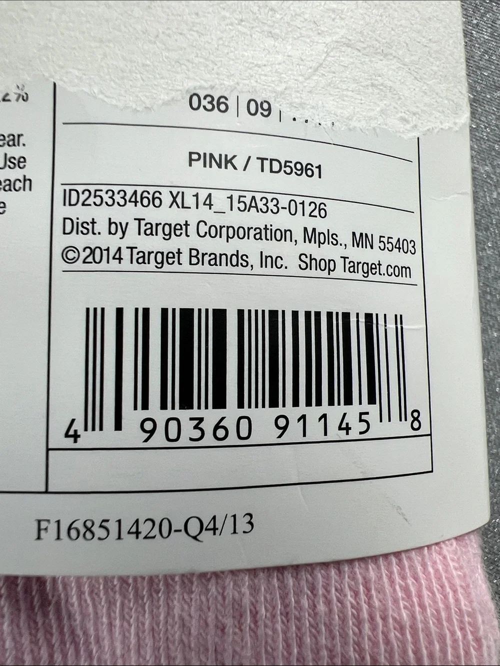 Xhilaration Girls' Light Pink Tights NWT Size 7-10